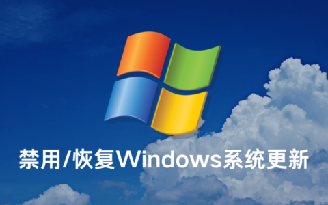 无需软件，一段代码禁用/恢复Windows系统更新